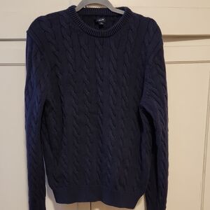 100% cotton men's crew neck sweater